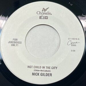 Nick Gilder Hot Child in the City / The Babys Back on My Feet Again 45 Rock